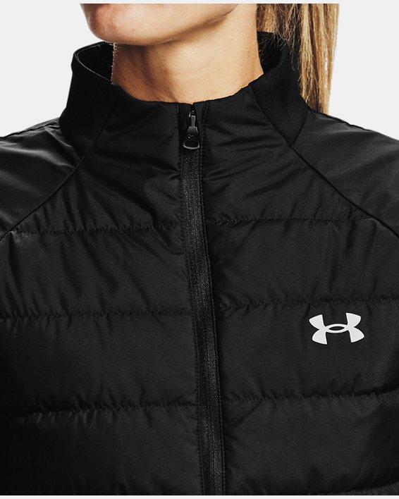 Women's UA Storm Run Insulate Hybrid Jacket, Black, pdpMainDesktop image number 4